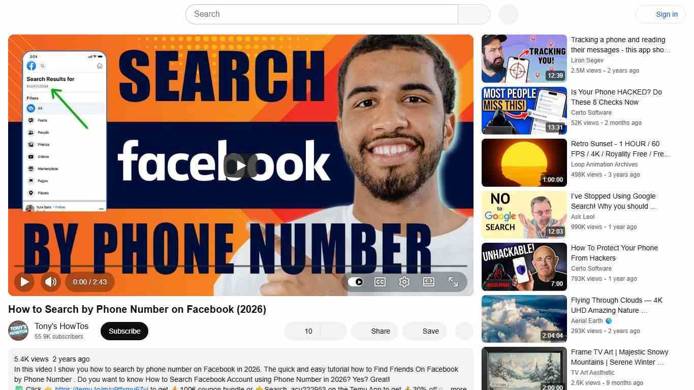 How to Search by Phone Number on Facebook (2026) - YouTube