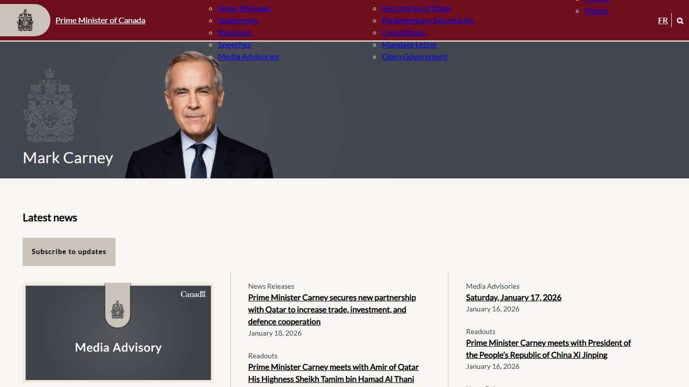 Mark Carney - Prime Minister of Canada | Prime Minister of Canada